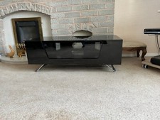 alphason chromium 1000 black tv stand