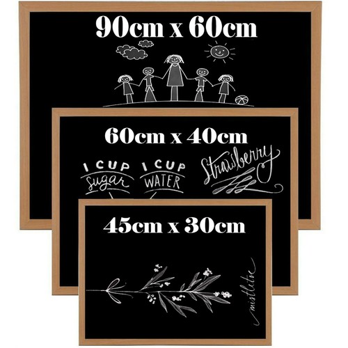 Blackboard wooden chalk board - blackboard,