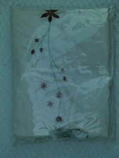 Dunelm Mill "Joanne" embellished cream curtains 66 x 72