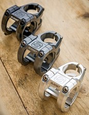 Gusset TS Stem 35mm Clamp. 32mm or 40mm Reach, Black, Grey, or Silver,