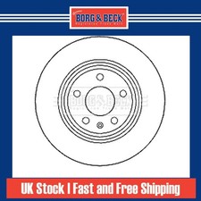 2x Brake Discs Solid For Audi A4 Allroad B9 2.0 TDI Quattro Borg Rear 80A615601