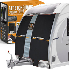 STRETCHGUARD Full Caravan Front Towing Cover Universal Protector Stretch Design