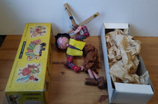 Vintage Pelham Puppet - SS. Cowboy - Boxed - Strings Tangled - Untested