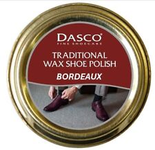 Dasco Traditional Wax Shoe Boot Care Leather Polish Color Shine Restore Bordeaux