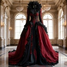 Black Burgundy Victorian
