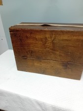 Scratch Built Carpenters Vintage Wooden Toolbox with Inner Drawer