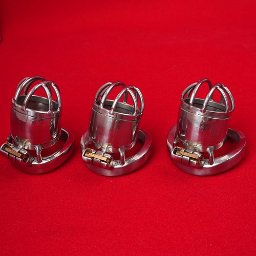 Stainless steel male chastity - stainless,