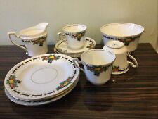 Trio 3 Cups 3,Saucers Vintage Lawleys Wetley Tea Set Sugar Bowl Milk Jug