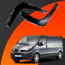 Renault Trafic Van MK2  2001-2014 2 Doors Haibak Wind Deflectors Tinted 2pcs