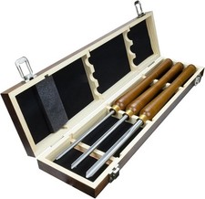 3 Pcs HSS Bowl Gouge Lathe Chisel Set, Wood Turning Tools with... 