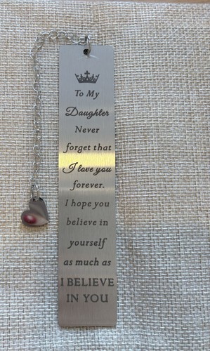 Daughter metal bookmark i - daughter,