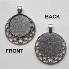 ROUND ANTIQUE SILVER COLOUR