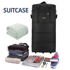 XXXL Extra Large Travel Luggage Wheeled Trolley Holdall Suitcase Duffel Bag Fold