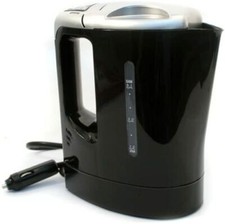 24V ELECTRIC KETTLE PORTABLE VAN CAR LORRY CIG LIGHTER 800ML PLUG IN MOTOR BLACK