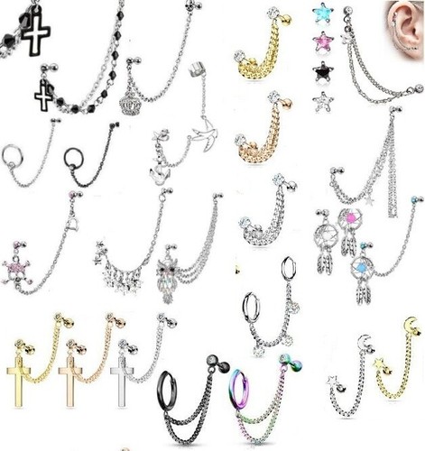 Cartilage chain dangle - cartilage, upper