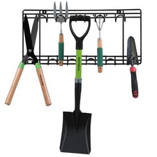 Garden Tool Rack Garage Tool Organiser Holder Wall Mount Heavy Duty Hook Storage