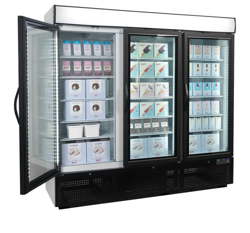 Glass door shop freezer - shop, 3