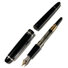 MONTBLANC 145 MEISTERSTUCK CLASSIC PLATINUM CHOPIN FOUNTAIN PEN NIB 14K BLACK
