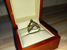 Silver Diamond Crown Ring