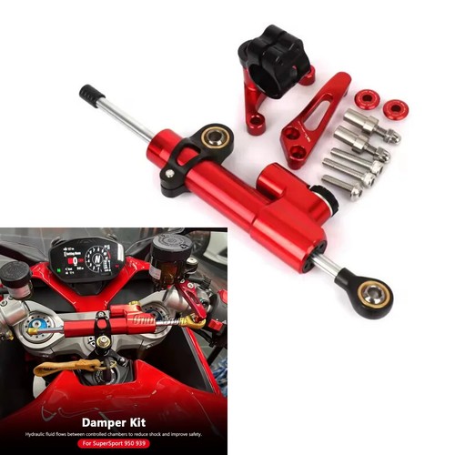 Red stabilizer steering damper - red,
