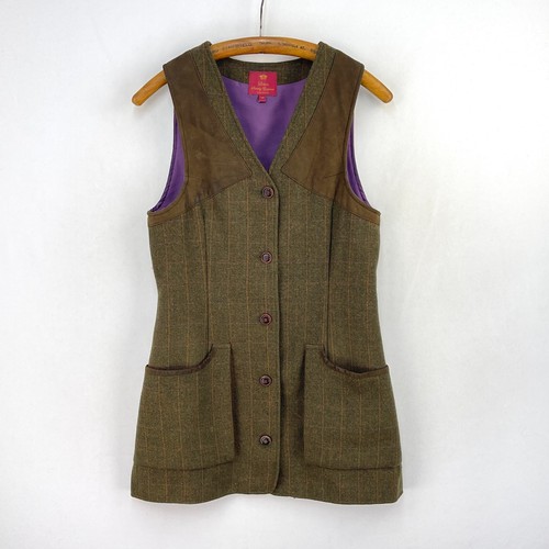 Laksen tweed waistcoat womens - waistcoat,