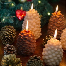 3D Pine Cones Silicone Candle Mold DIY Aromatic Making Resin Soap Mould Hot