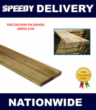 4x1 (100x22mm) & 6x1 (150x22mm) Treated Fencing Timber (Free delivery over £150)