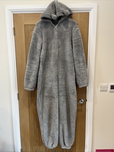 Fur bear onesy grey lounge - onesy,