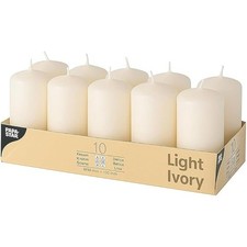 Blue Papstar Pillar Candles