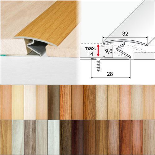 Aluminium wood effect - effect, door