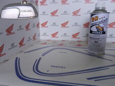 Honda CB 350 Four Paint Set Silver Metallic Custom Tank Stripes Blue
