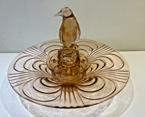 Art deco pink glass - deco,