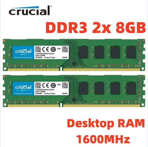 Crucial ddr3 1600mhz 8gb - ddr3,