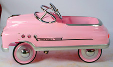 Children's Comet Metal Pedal Car, Pink Super Sport, All Metal Ride-On, Vintage