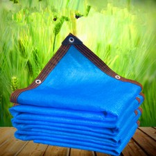 Customize 85% UV Blue Shade Cloth Taped Edge with Grommets