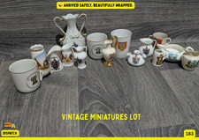 15x Vintage Crested China Miniatures – Mixed Lot -, Ornaments