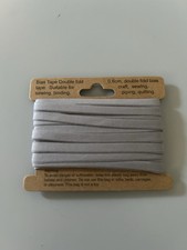 Grey Double Fold Bias Tape -