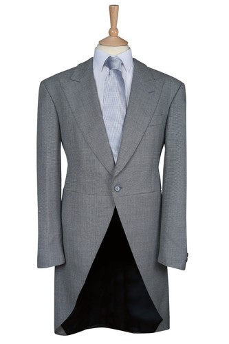 Light grey tailcoat jacket - grey,