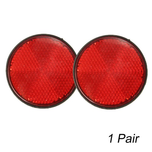 2pcs red inch round warning - 2pcs,