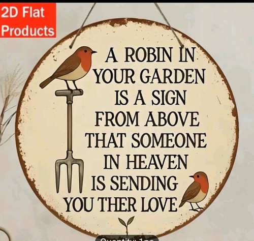 Robin your garden - a,