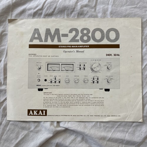 Akai 2800 amplifier - akai,