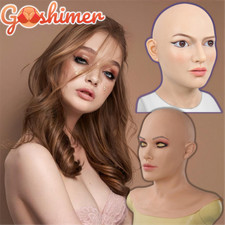 Silicone Female Realistic Head
