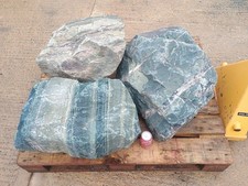  3 Large Granite Garden Rocks