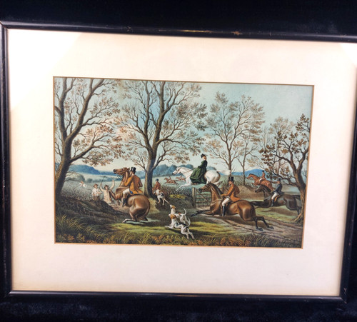 19th century antique framed - 19th,