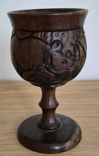 Vintage hand carved wooden - vintage,