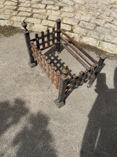 Cast iron fire basket - fire,