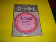 TAX DISC  HOLDER...( MAGNETIC ).....( MICHELLE )  ...