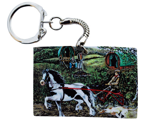 Gypsy caravans keyring - keyring,