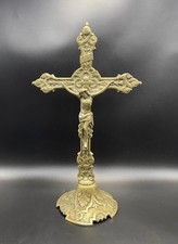 Brass Alter Crucifix In Gothic