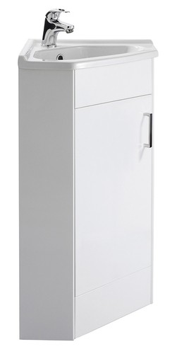 Corner vanity unit with - corner,